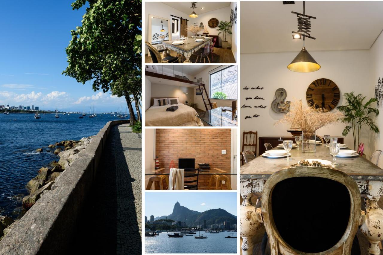 2 Quartos Na Urca Com Vista Para Baia De Guanabara A 700M Pao De Acucar Com Cozinha Completa E Wi-Fi - Bares, Restaurantes E Comercio Local A Poucos Metros Rio de Janeiro Exterior foto