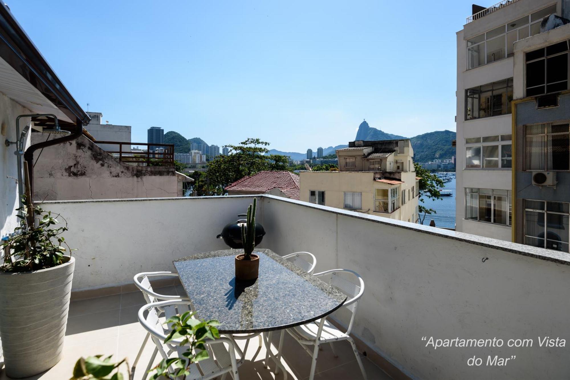 2 Quartos Na Urca Com Vista Para Baia De Guanabara A 700M Pao De Acucar Com Cozinha Completa E Wi-Fi - Bares, Restaurantes E Comercio Local A Poucos Metros Rio de Janeiro Exterior foto